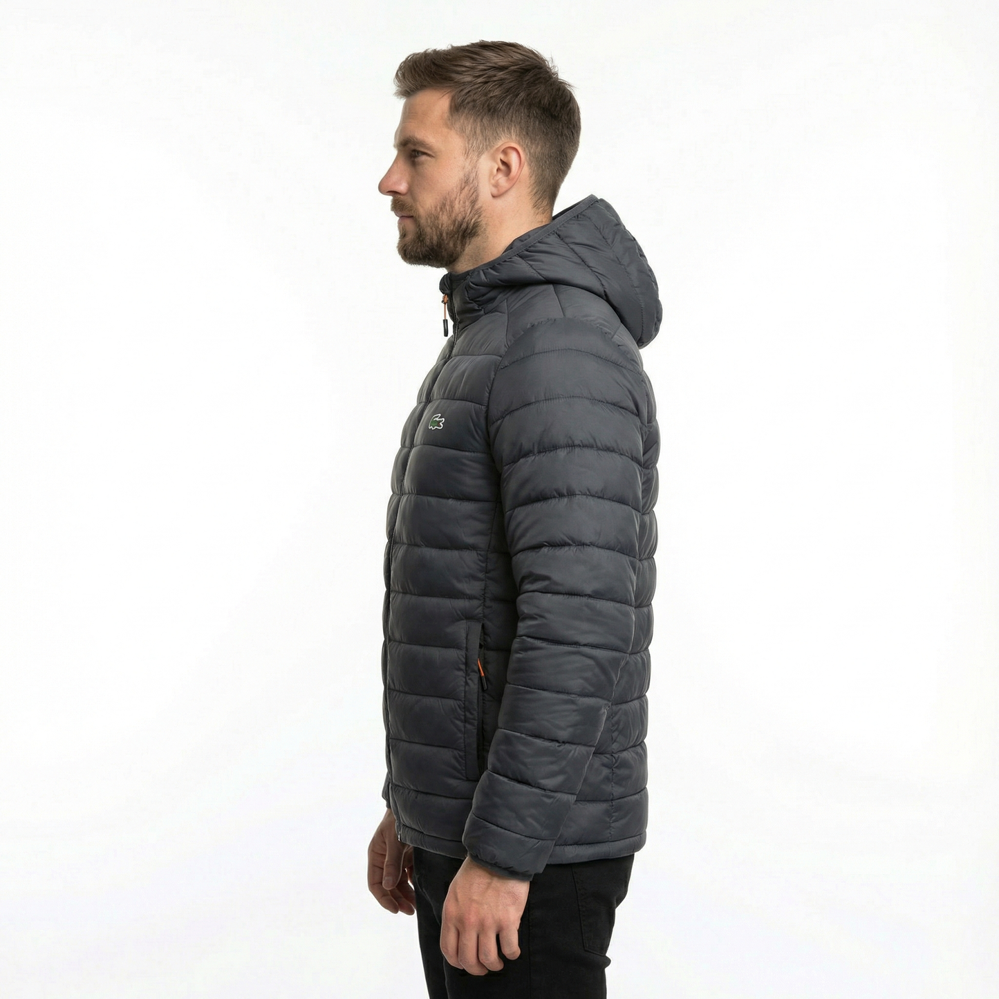 Lacoste Premium Thermo-Steppjacke mit Kapuze